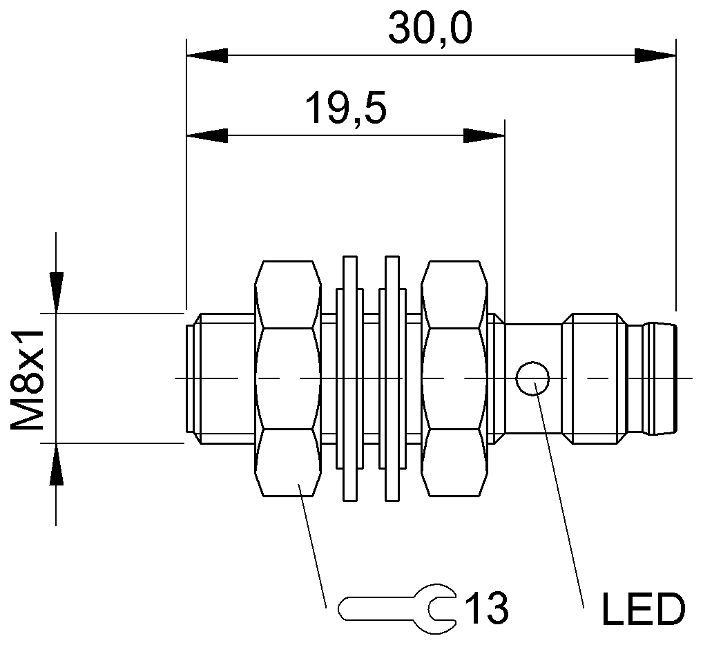 BES013K - BES M08EC-POC15B-S49G (Endüktif yakınlık anahtarları) - Görsel 2