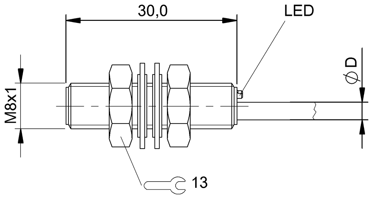 BES010Z - BES 516-377-G-E4-C-PU-02 (Endüktif yakınlık anahtarları) - Görsel 2
