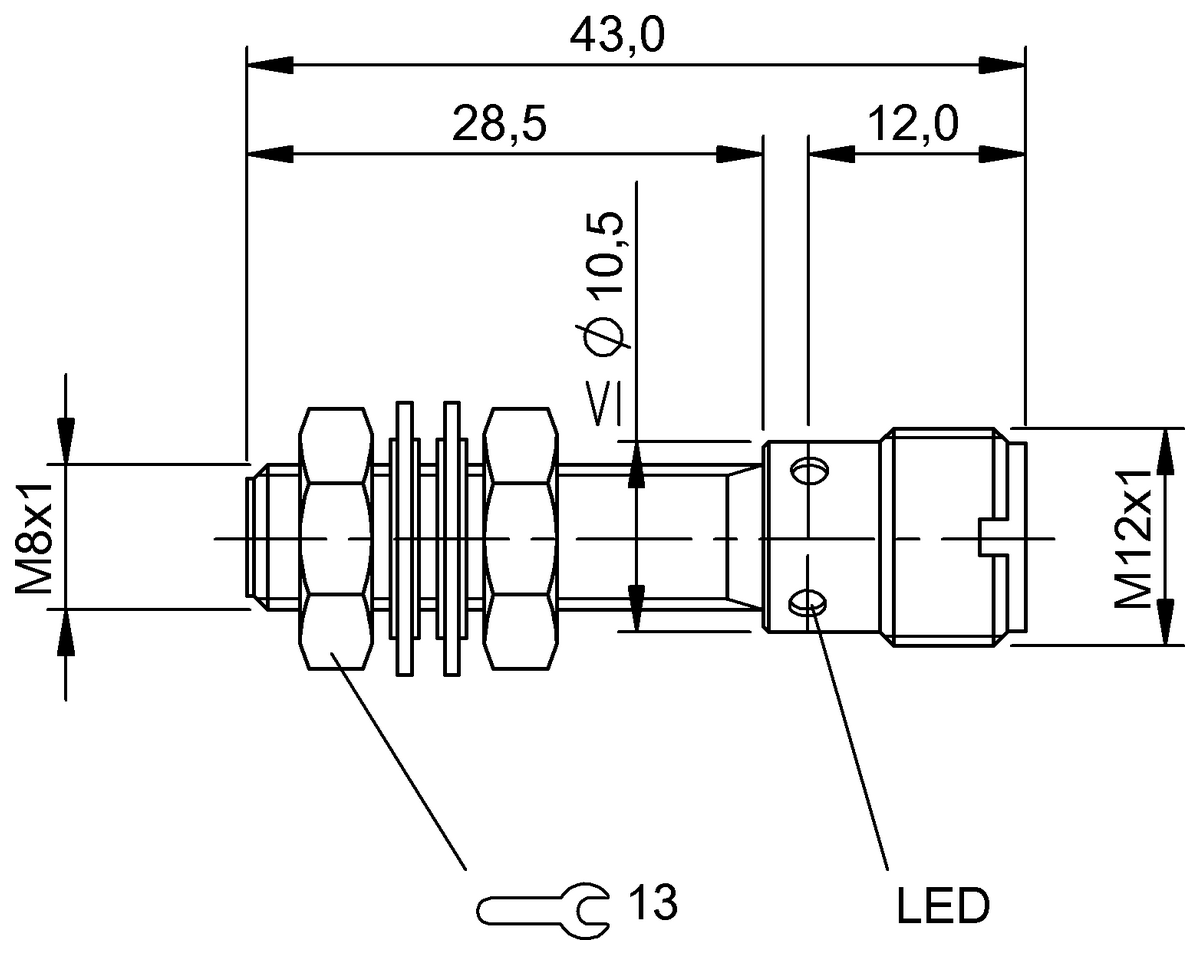 BES0140 - BES M08EE-NSC20B-S04G (Endüktif yakınlık anahtarları) - Görsel 2