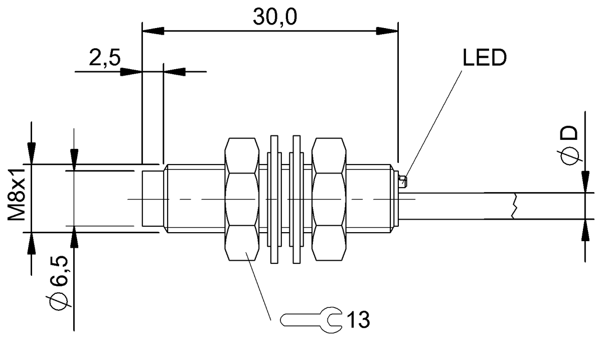 BES011R - BES 516-384-E4-C-PU-03 (Endüktif yakınlık anahtarları) - Görsel 2