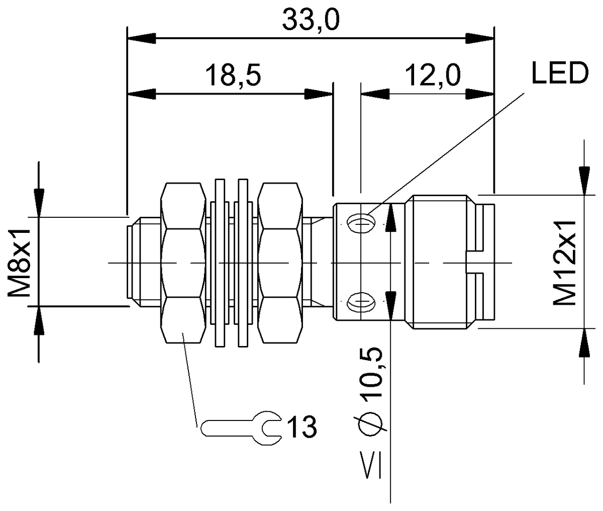 BES013M - BES M08EC-PSC15B-S04G (Endüktif yakınlık anahtarları) - Görsel 2