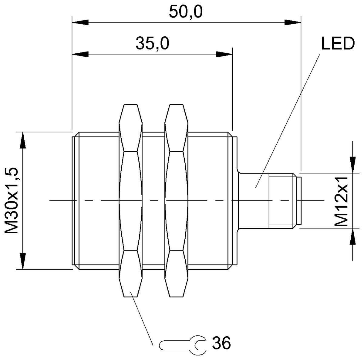 BES008W - BES M30MF-GSC15B-S04K (Endüktif yakınlık anahtarları) - Görsel 2