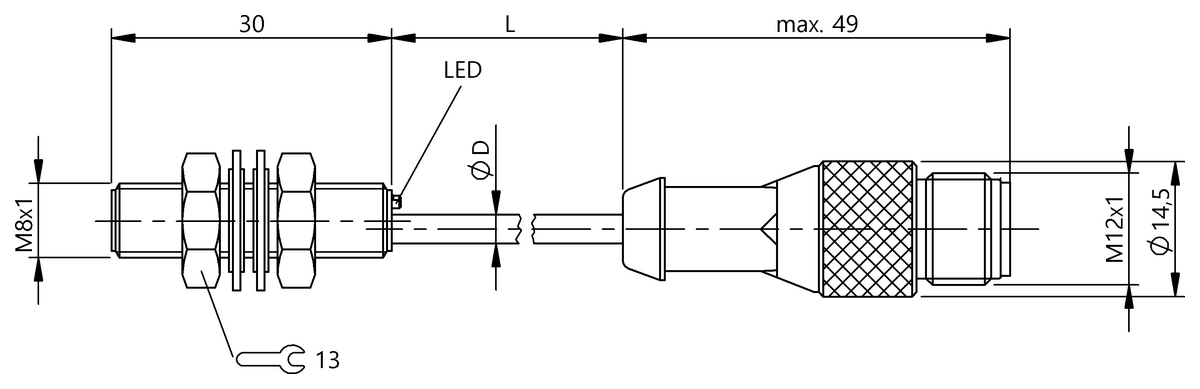 BES0111 - BES 516-377-G-E4-C-S4-01,5 (Endüktif yakınlık anahtarları) - Görsel 2