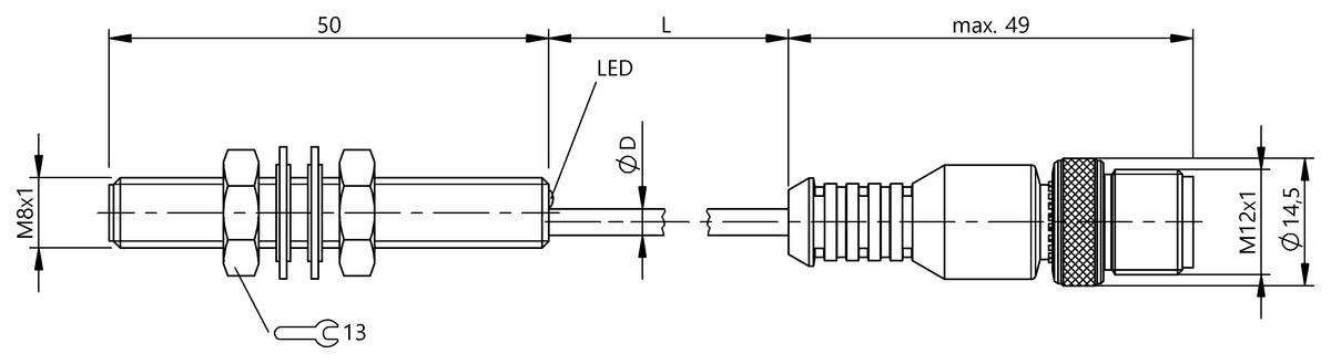 BES003E - BES M08MI-PSC20B-BP00,2-GS04 (Endüktif yakınlık anahtarları) - Görsel 2