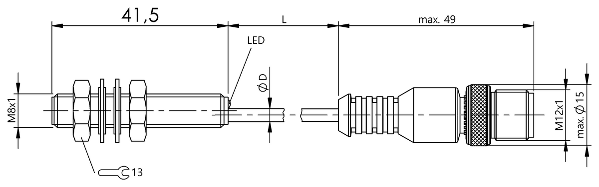 BES0020 - BES M08MG-GSC20B-BP00,5-GS04 (Endüktif yakınlık anahtarları) - Görsel 2