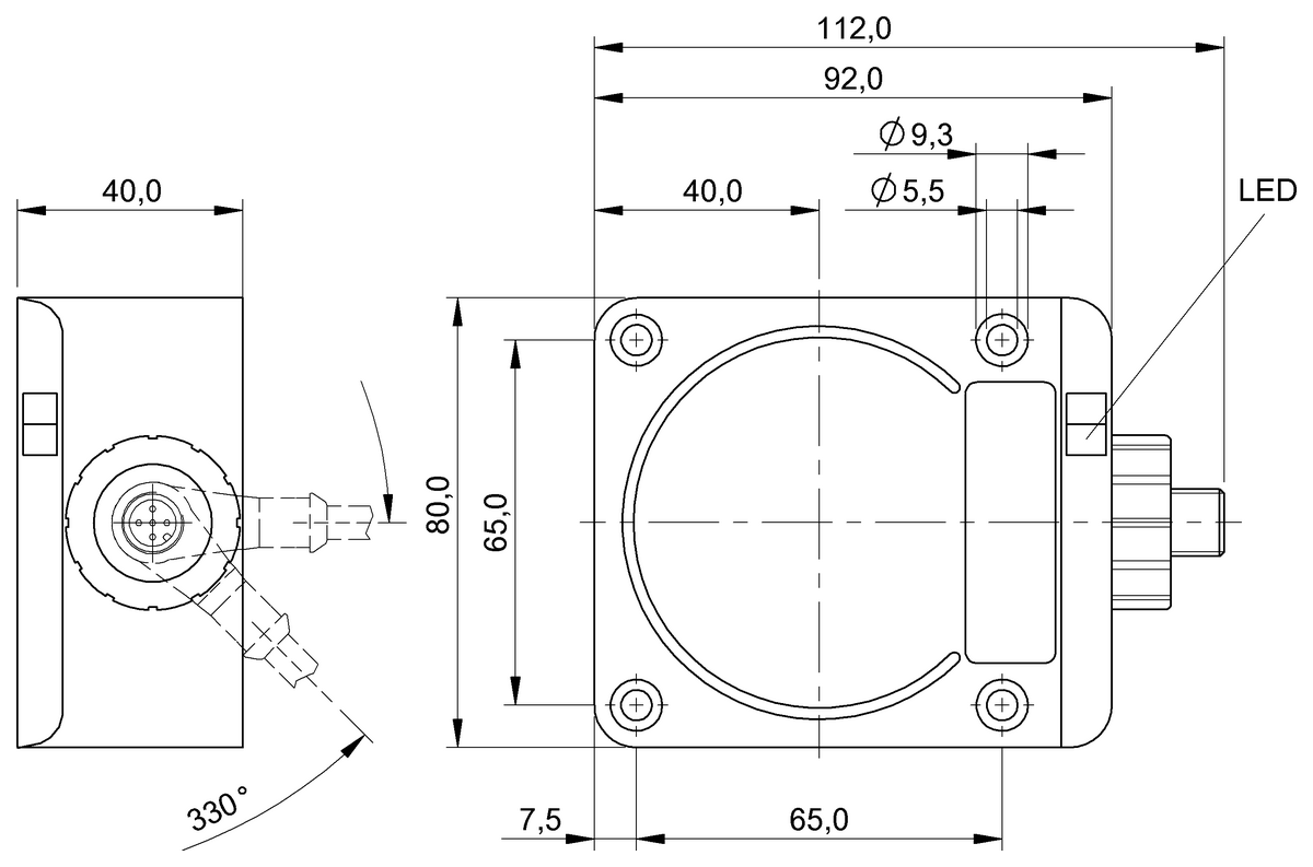 BES030C - BES Q80KA-PAC50B-S04Q-U (Endüktif yakınlık anahtarları) - Görsel 2
