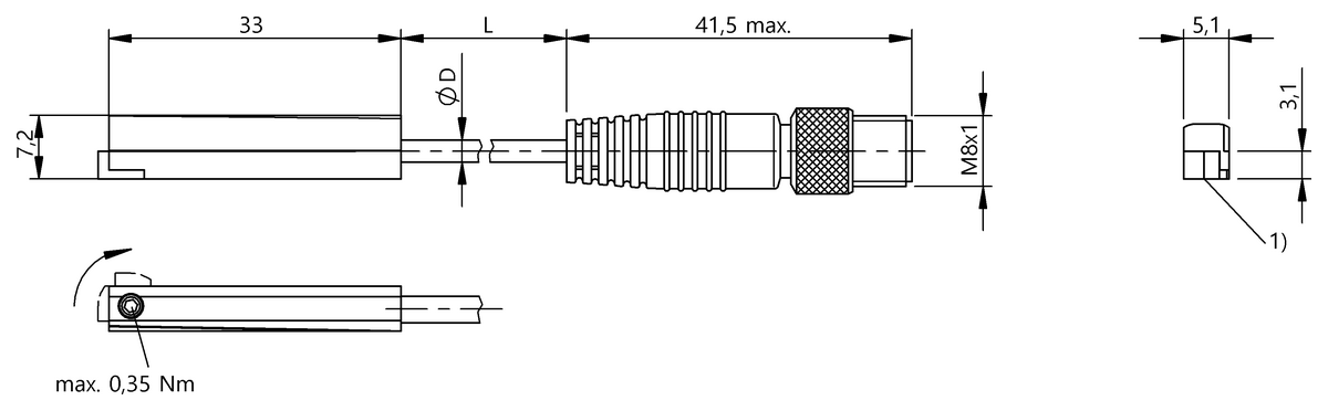 BMF007Y - BMF 315M-PS-D-2-SA3-S49-00,3 (Farklı kanal şekilleri için silindir anahtarları) - Görsel 2