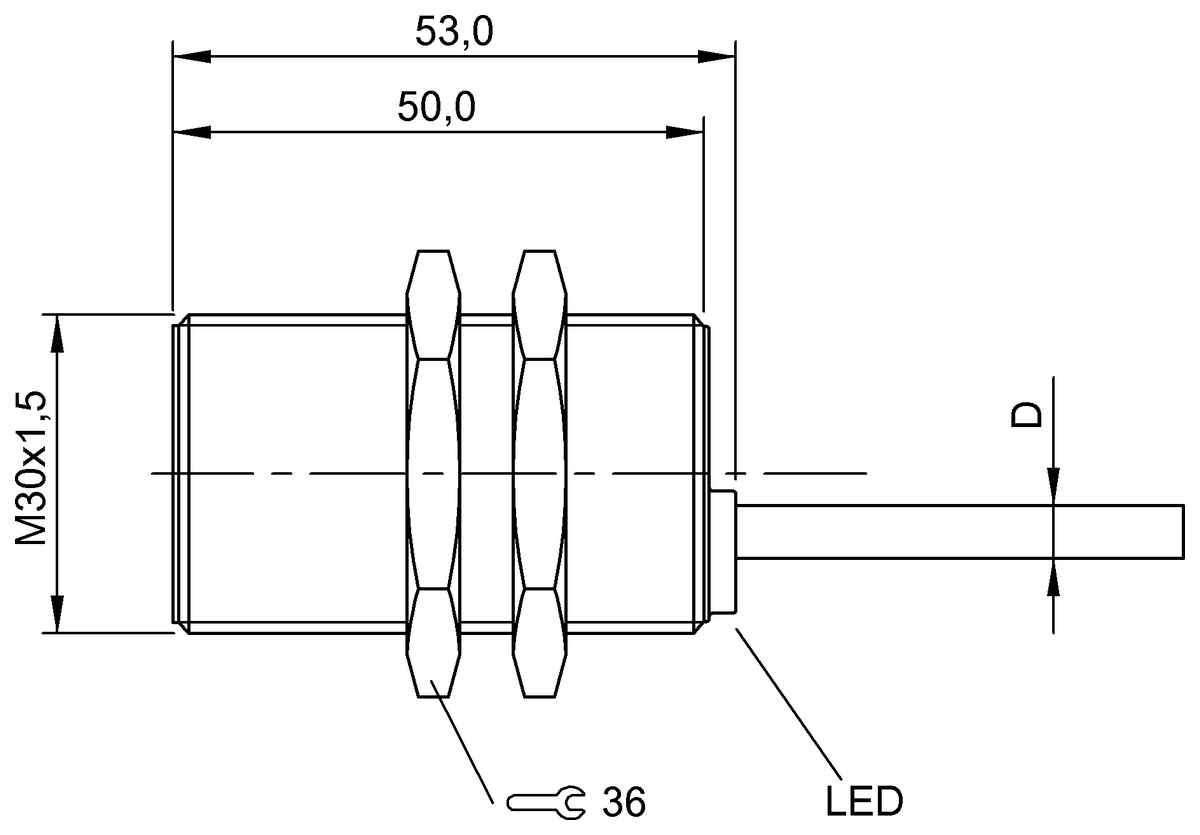 BES00A9 - BES M30MI-PSC15B-BP10 (Endüktif yakınlık anahtarları) - Görsel 2