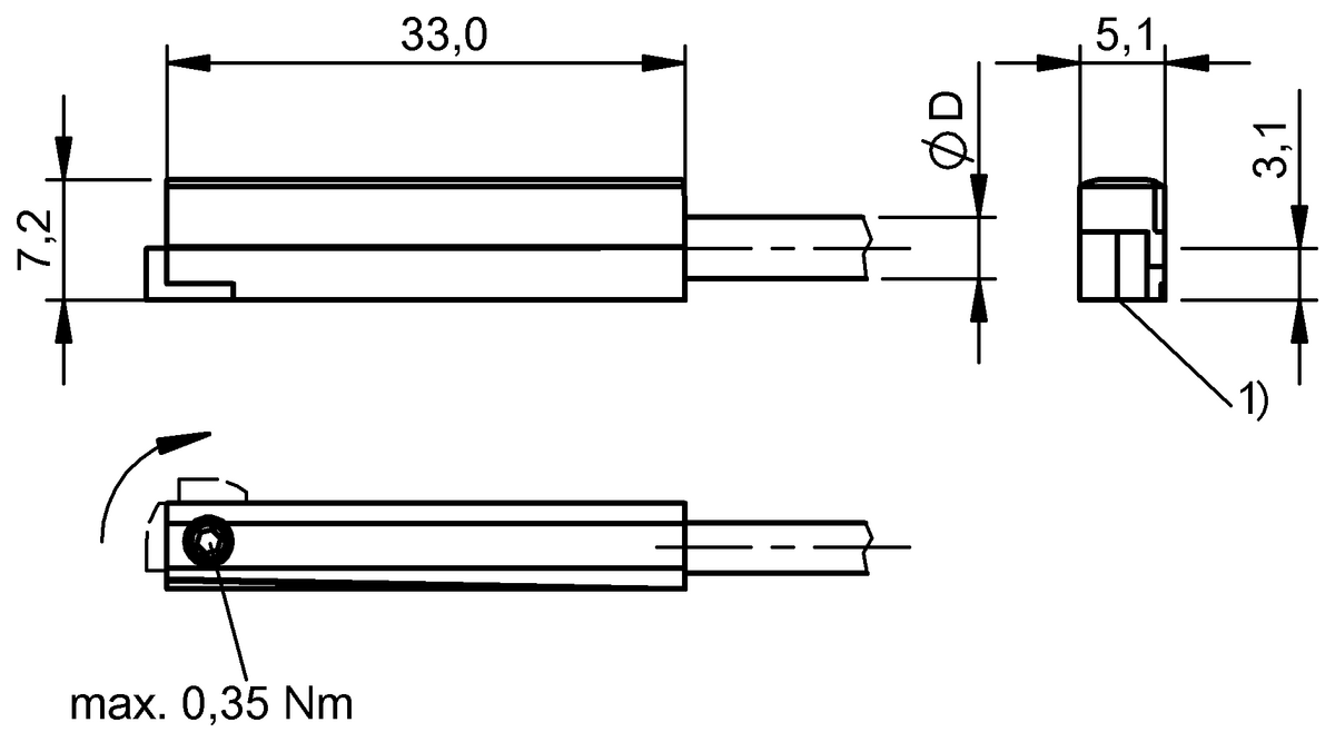 BMF007U - BMF 315M-PS-D-2-SA3-PU-02 (Farklı kanal şekilleri için silindir anahtarları) - Görsel 2