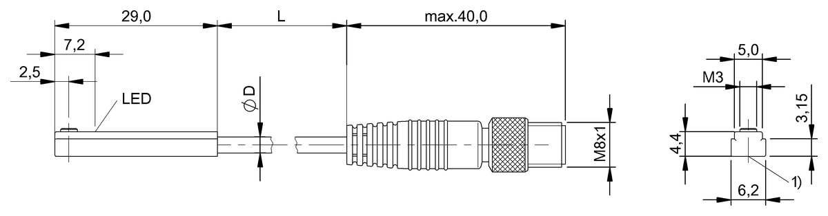 BMF006F - BMF 307K-NO-C-2-SA2-S49-00,5 (Farklı kanal şekilleri için silindir anahtarları) - Görsel 2