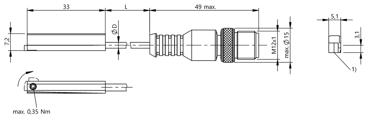 BMF0081 - BMF 315M-PS-W-2-S4-00,3 (Farklı kanal şekilleri için silindir anahtarları) - Görsel 2