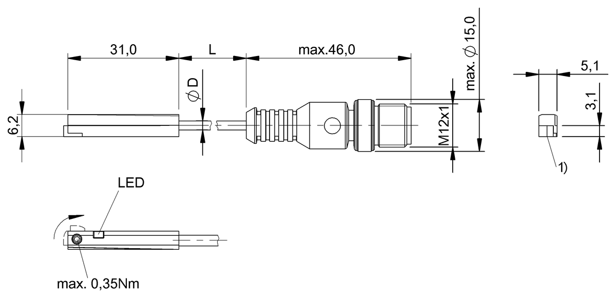 BMF007M - BMF 315K-PS-C-2-S4-00,3 (Farklı kanal şekilleri için silindir anahtarları) - Görsel 2