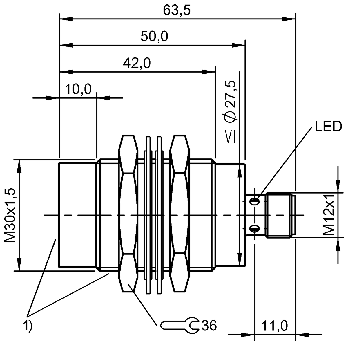 BES02YA - BES M30EE1-NSC40F-S04G-S (Yüksek basınca dayanıklı endüktif sensörler) - Görsel 2
