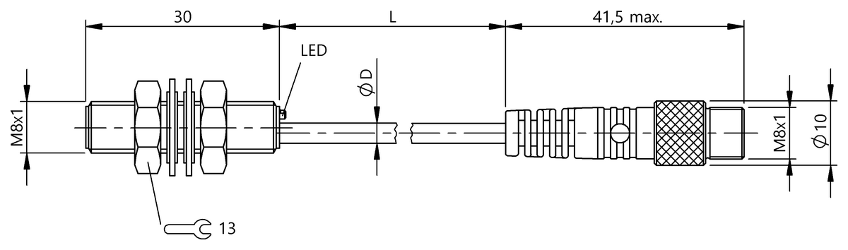 BES0112 - BES 516-377-G-E4-C-S49-00,3 (Endüktif yakınlık anahtarları) - Görsel 2