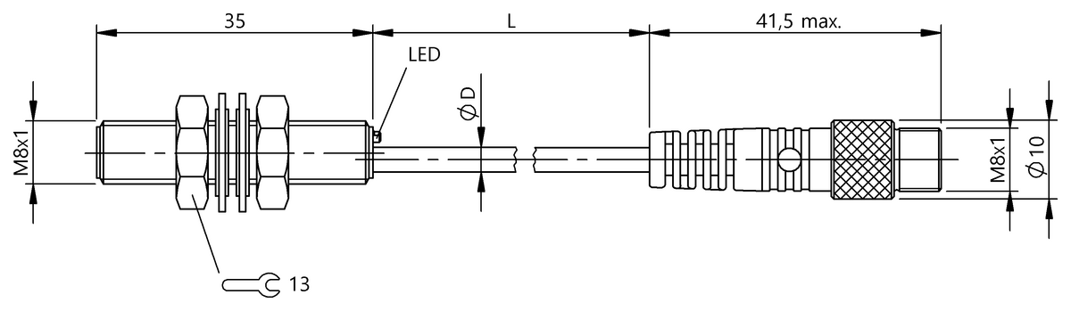 BES00MU - BES 516-324-E3-C-S49-00,3 (Endüktif yakınlık anahtarları) - Görsel 2