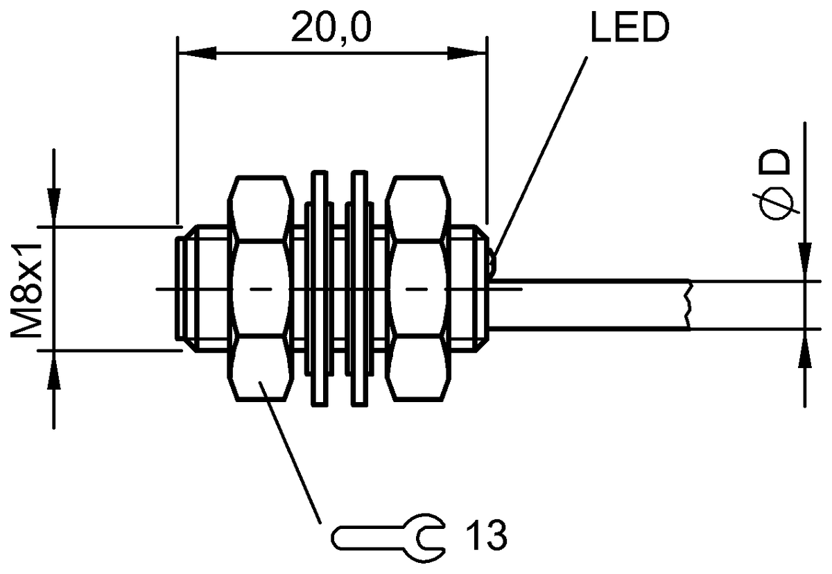 BES045M - BES 516-324-SA44-C-05 (Endüktif yakınlık anahtarları) - Görsel 2