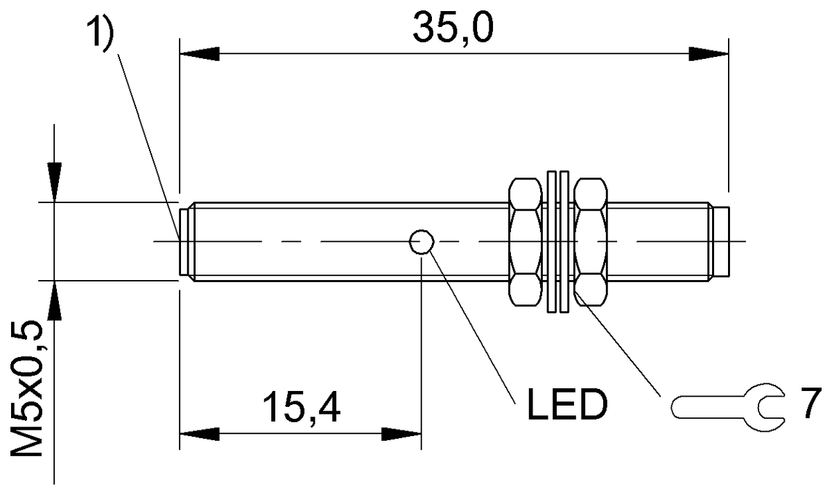BES0137 - BES M05ED-POC15B-S26G (Endüktif yakınlık anahtarları) - Görsel 2