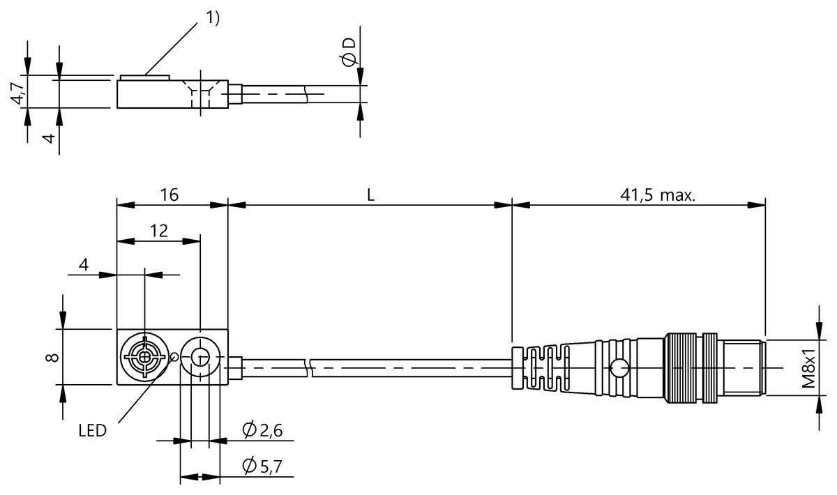 BES054C - BES R04KC-NSF15B-EP00,3-GS49 (Endüktif yakınlık anahtarları) - Görsel 2