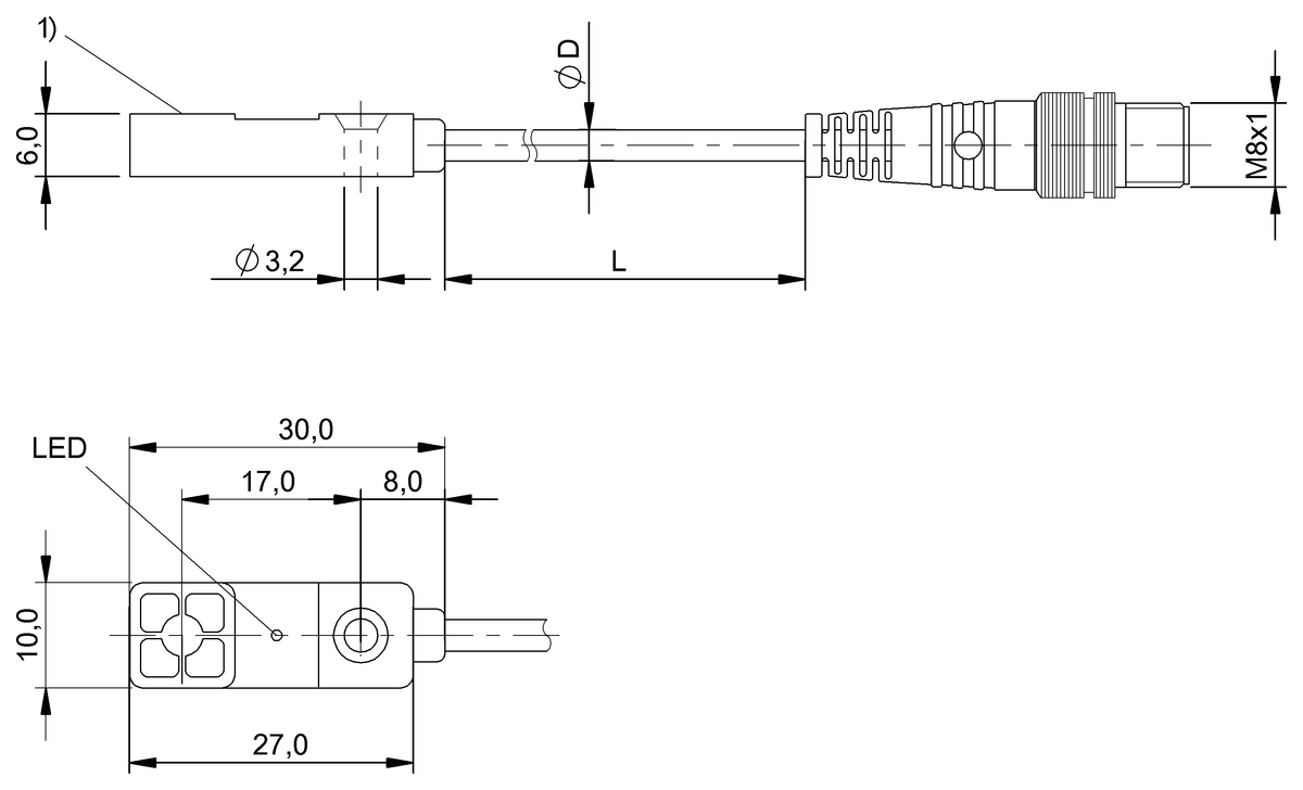 BES052W - BES R03KC-NSF30B-BP00,3-GS49 (Endüktif yakınlık anahtarları) - Görsel 2