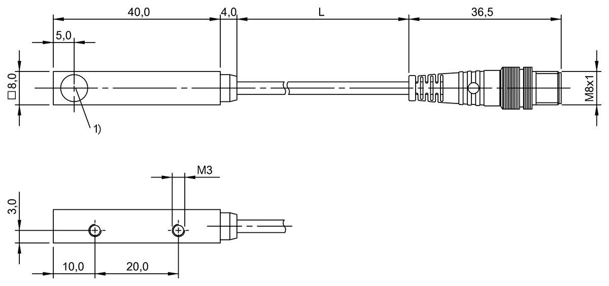 BOS00YH - BOS Q08M-X-KS20-00,2-S49 (Karşılıklı tip sensörler) - Görsel 2