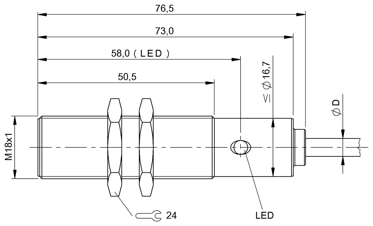 BES04AP - BES M18MI1-PSC80B-BP05 (Endüktif yakınlık anahtarları) - Görsel 2
