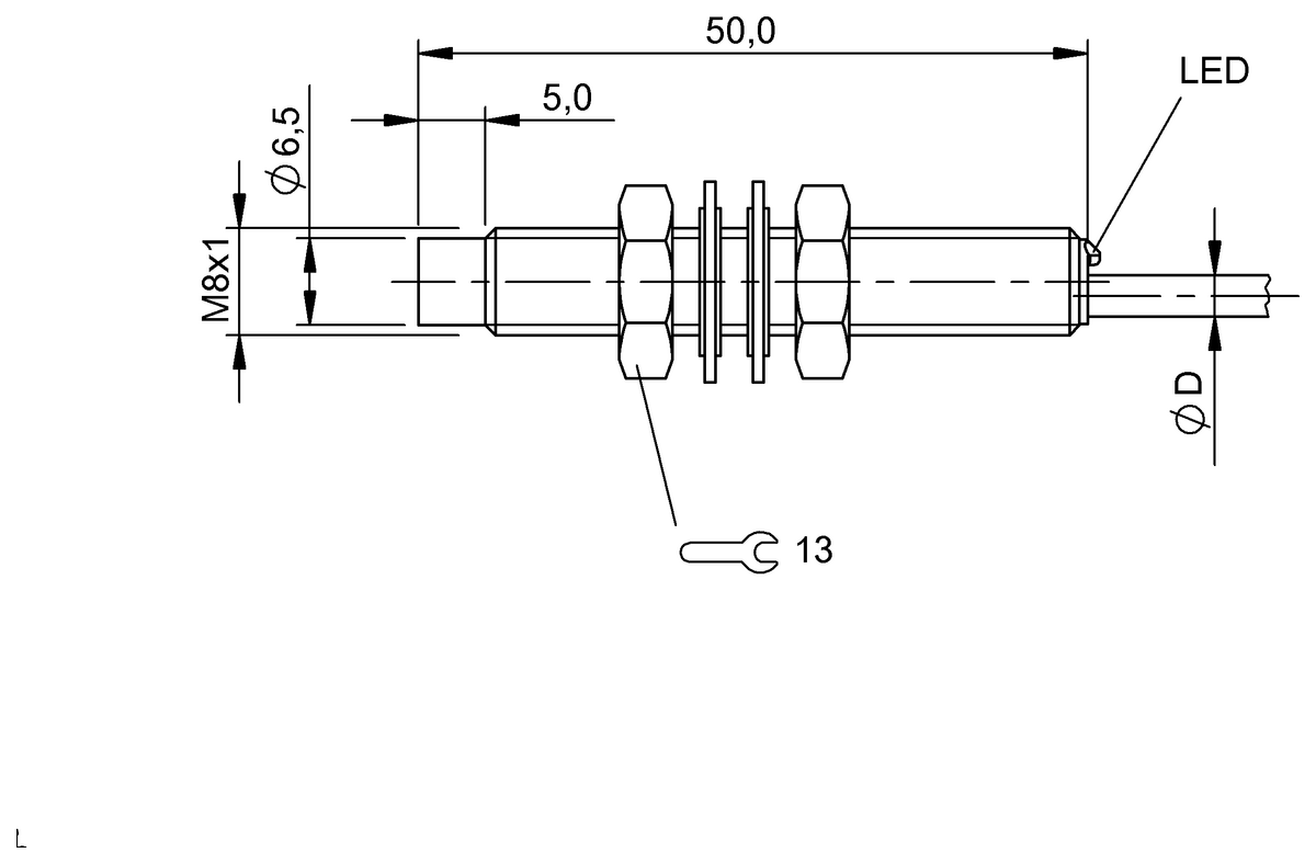 BES0010 - BES M08EG-NOC40F-BP02 (Endüktif yakınlık anahtarları) - Görsel 2