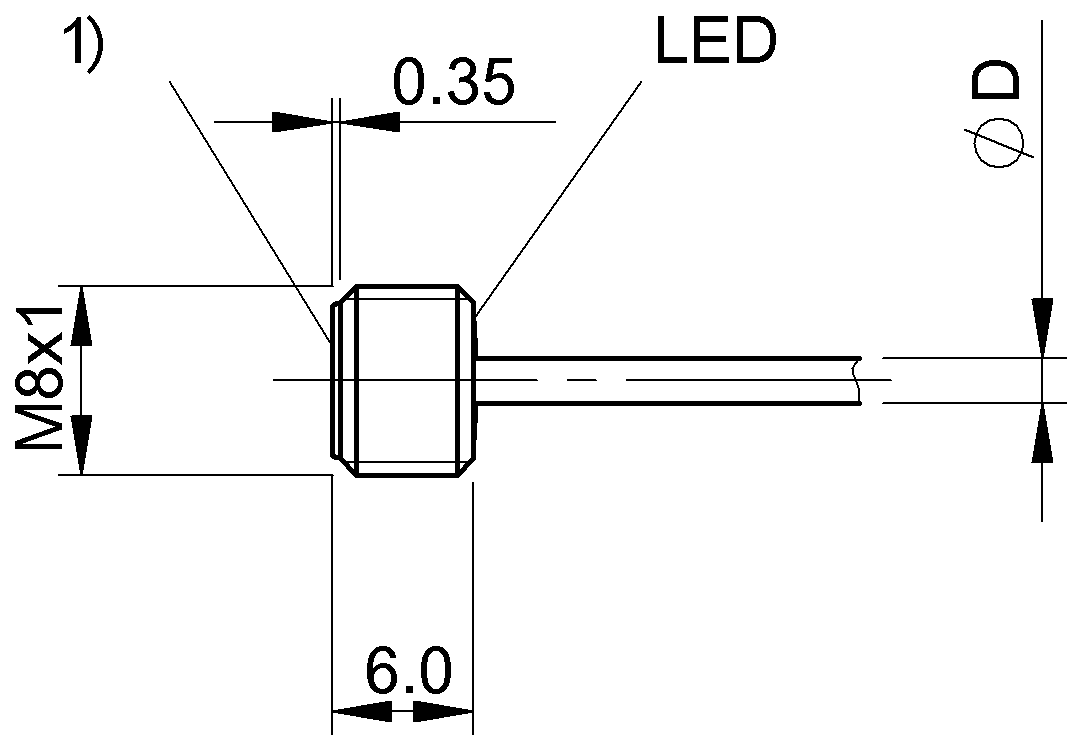 BES026L - BES M08E60-PSC15B-EP01 (Endüktif yakınlık anahtarları) - Görsel 2