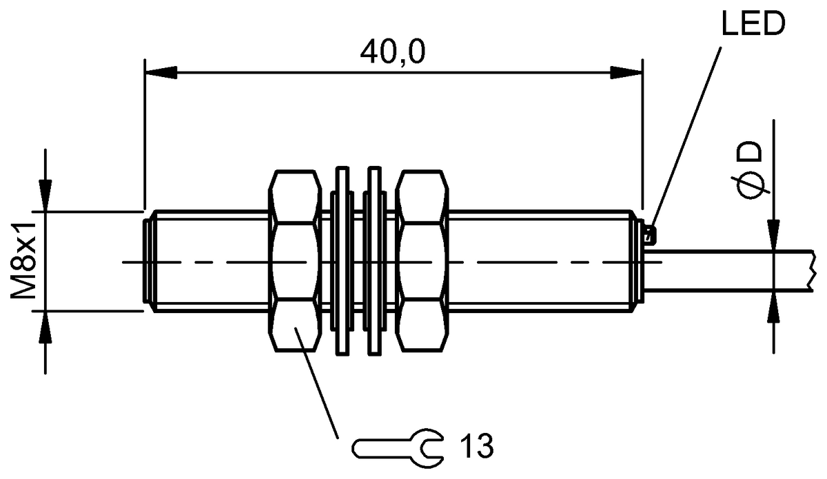 BES014J - BES M08EF-POC20B-BP02 (Endüktif yakınlık anahtarları) - Görsel 2