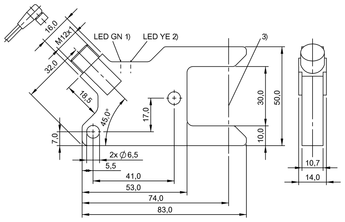 BGL002P - BGL 30B-001-S4 (Çatal ışık bariyerleri ve açılı ışık bariyerleri) - Görsel 2