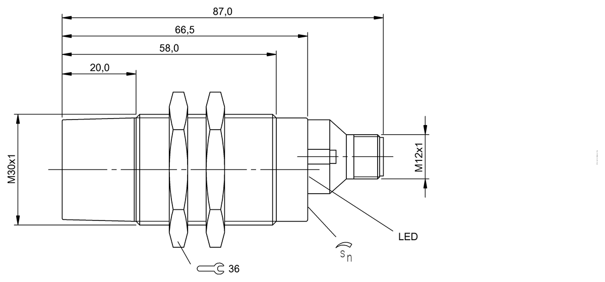 BCS00HF - BCS M30EG2-PSC30G-S04K (Kapasitif seviye sensörleri)