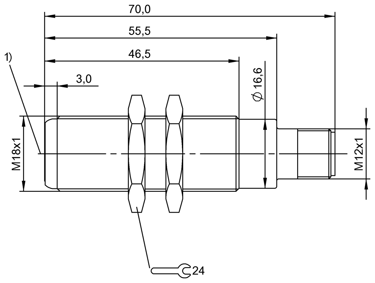 BOS00UH - BLE 18E-PO-1P-E5-D-S4S (Karşılıklı tip sensörler) - Görsel 2