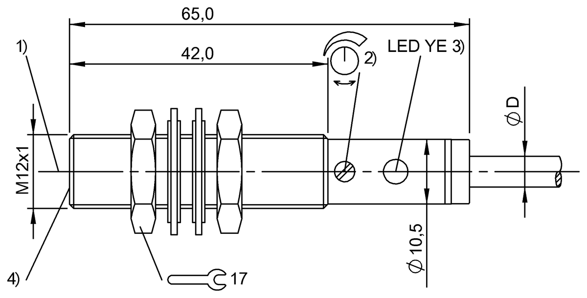 BOS00UC - BLE 12M-PA-1PD-BO-C-03 (Karşılıklı tip sensörler) - Görsel 2