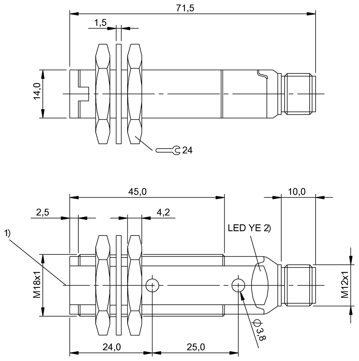 BOS00EM - BLS 18KF-XX-1LT-S4-L (Karşılıklı tip sensörler) - Görsel 2