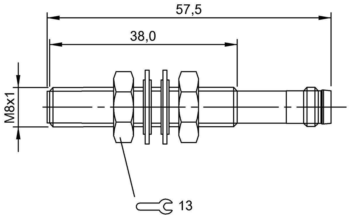 BOS0151 - BOS 08M-X-RS11-S49 (Karşılıklı tip sensörler) - Görsel 2