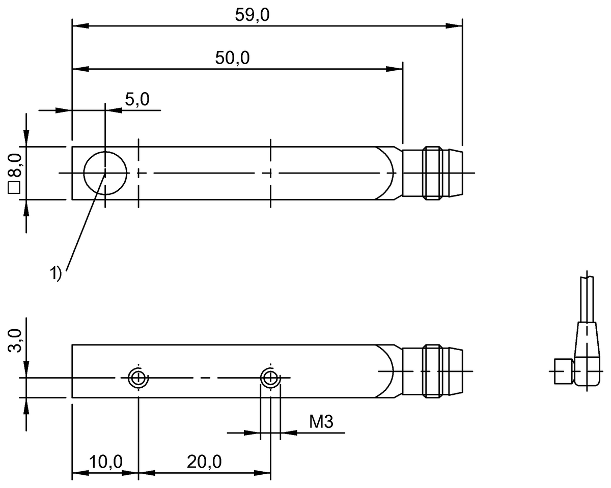 BOS018K - BOS Q08M-X-LS20-S49 (Karşılıklı tip sensörler) - Görsel 2