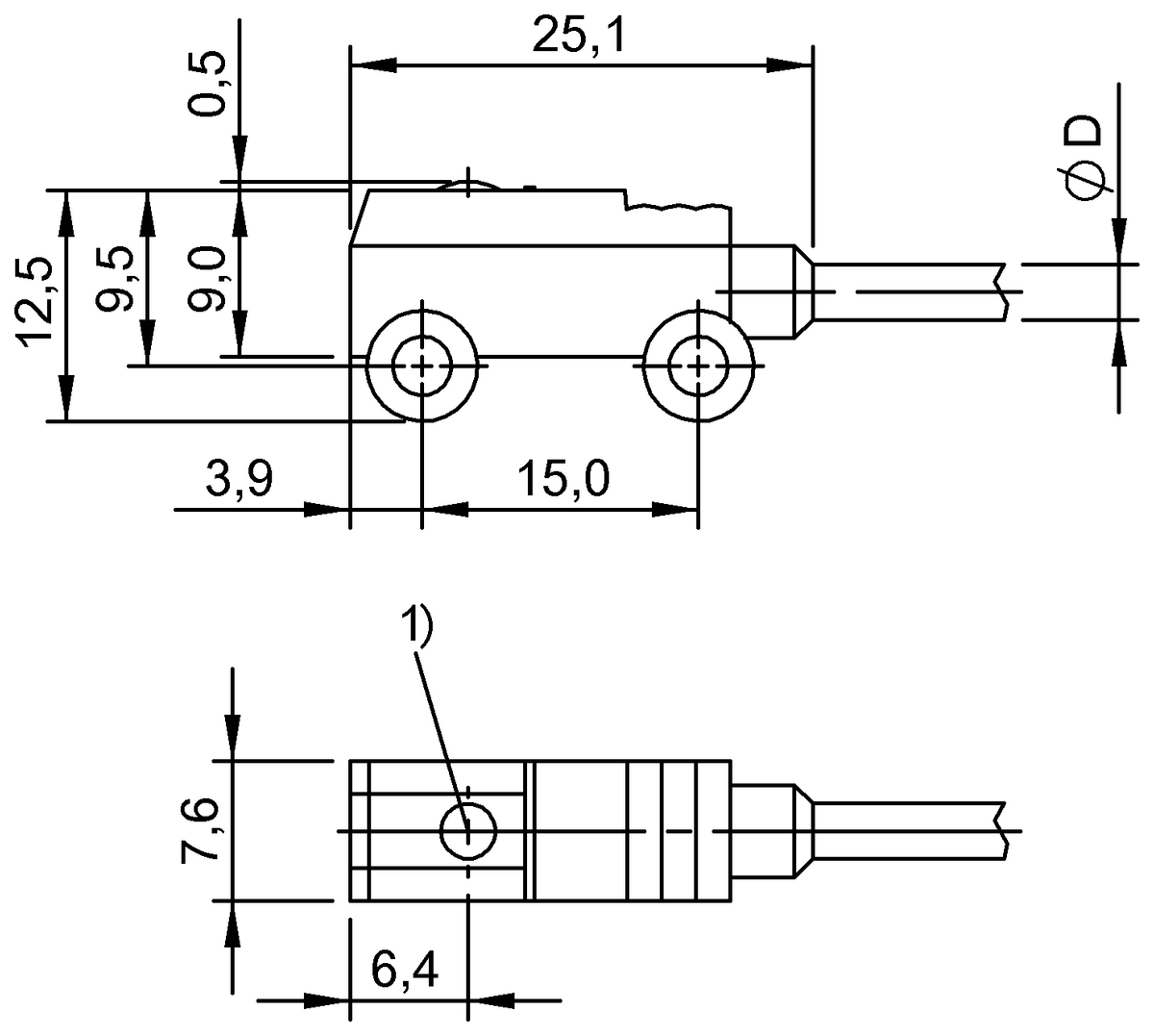 BOS010C - BOS 2K-X-RS10-02 (Karşılıklı tip sensörler) - Görsel 2
