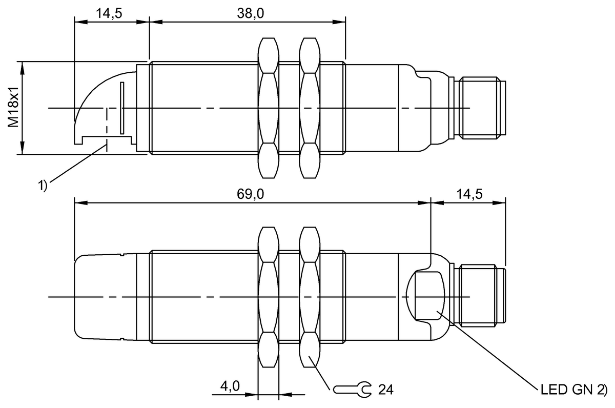 BOS0148 - BOS 18MR-XT-LS10-S4 (Karşılıklı tip sensörler) - Görsel 2