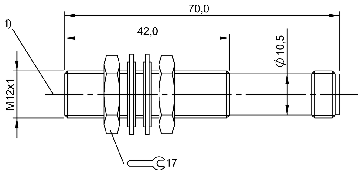BOS00WL - BOS 12M-XT-LS11-S4 (Karşılıklı tip sensörler) - Görsel 2