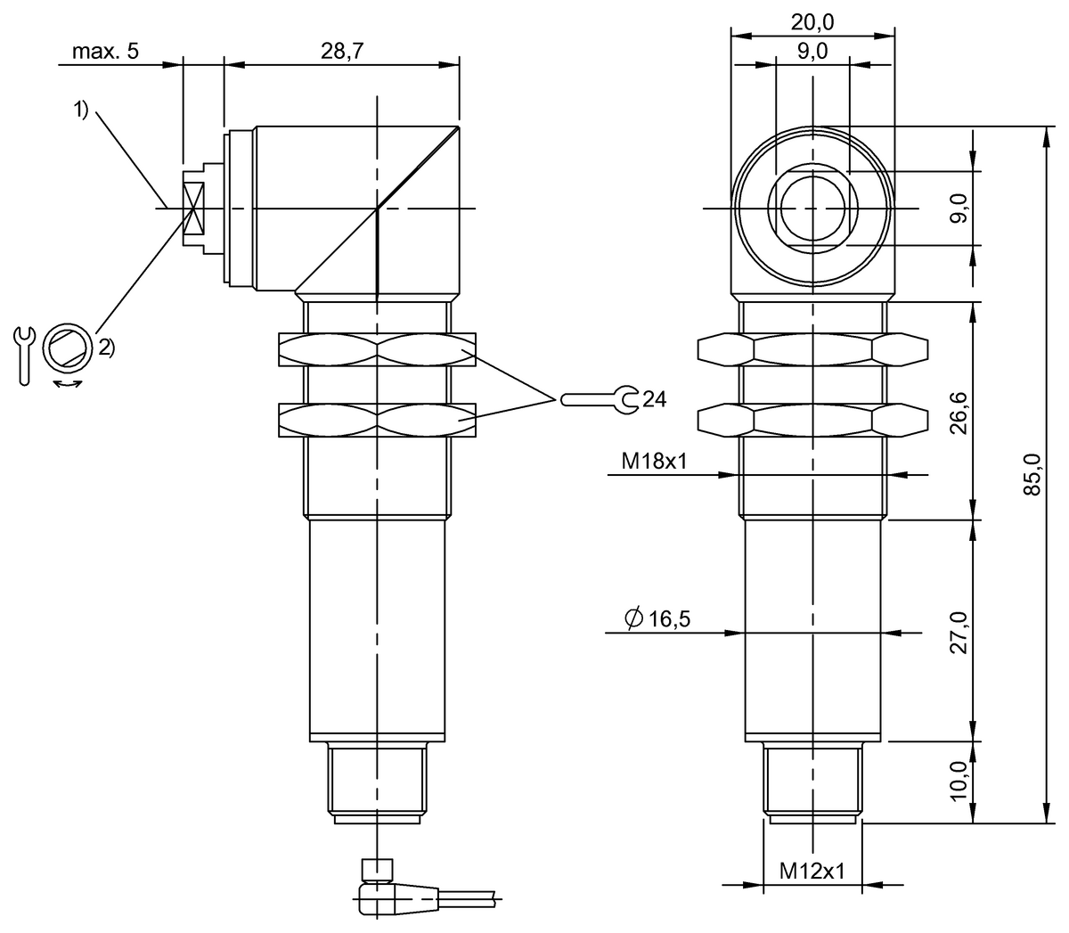 BOS00AU - BLS 18MR-XX-1LT-S4-C (Karşılıklı tip sensörler) - Görsel 2