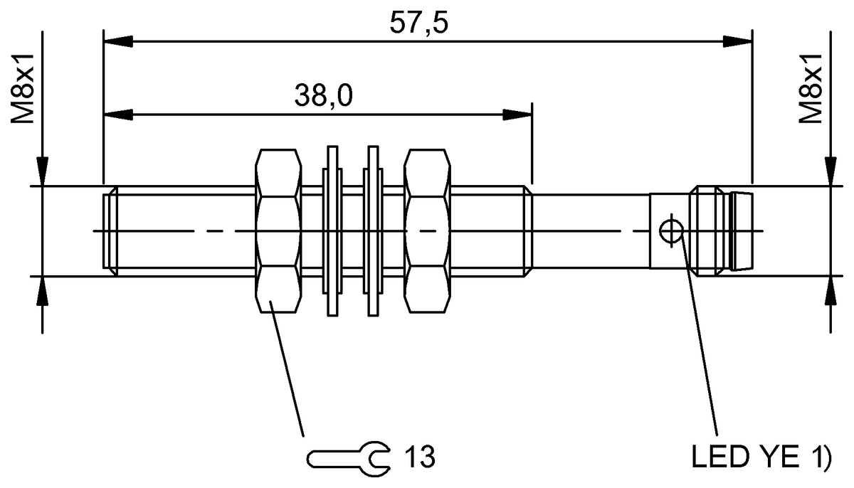 BOS0006 - BOS 08M-PS-RD11-S49 (Işık düğmesi) - Görsel 2