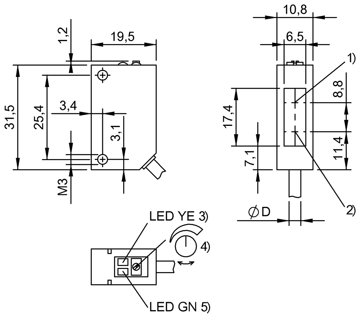 BOS010Z - BOS 5K-NO-RD11-02 (Işık düğmesi) - Görsel 2