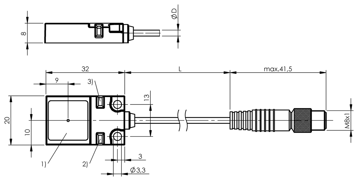 BES01W1 - BES R01ZC-NSC70B-BP00.2-GS49 (Endüktif yakınlık anahtarları) - Görsel 2