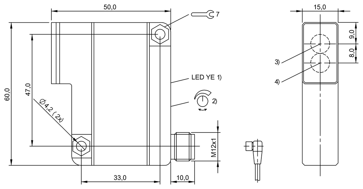 BOS0038 - BOS 35K-PO-1PD-S4-C (Işık düğmesi) - Görsel 2