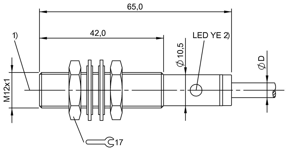 BOS0008 - BOS 12M-NO-1YA-BO-C-03 (Işık düğmesi) - Görsel 2