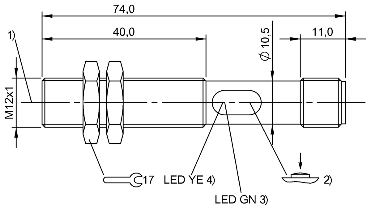 BOS007T - BOS 12M-PU-1HA-S4-C (Işık düğmesi) - Görsel 2