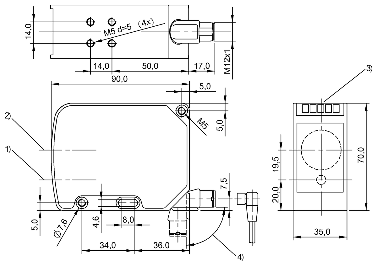 BOD000U - BOD 63M-LA02-S115 (Optik mesafe sensörleri) - Görsel 2