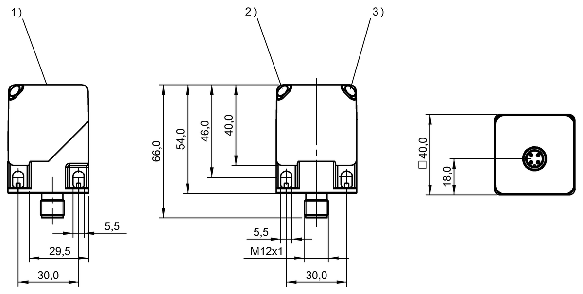 BES0306 - BES Q40KFU-PSC20B-S04G-012 (Endüktif yakınlık anahtarları) - Görsel 2