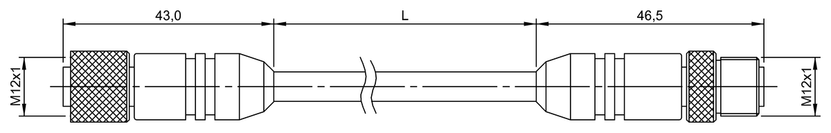 BCC00Y1 - BKS-S103/GS103-CP-10 (Çift uçlu kablo setleri) - Görsel 2