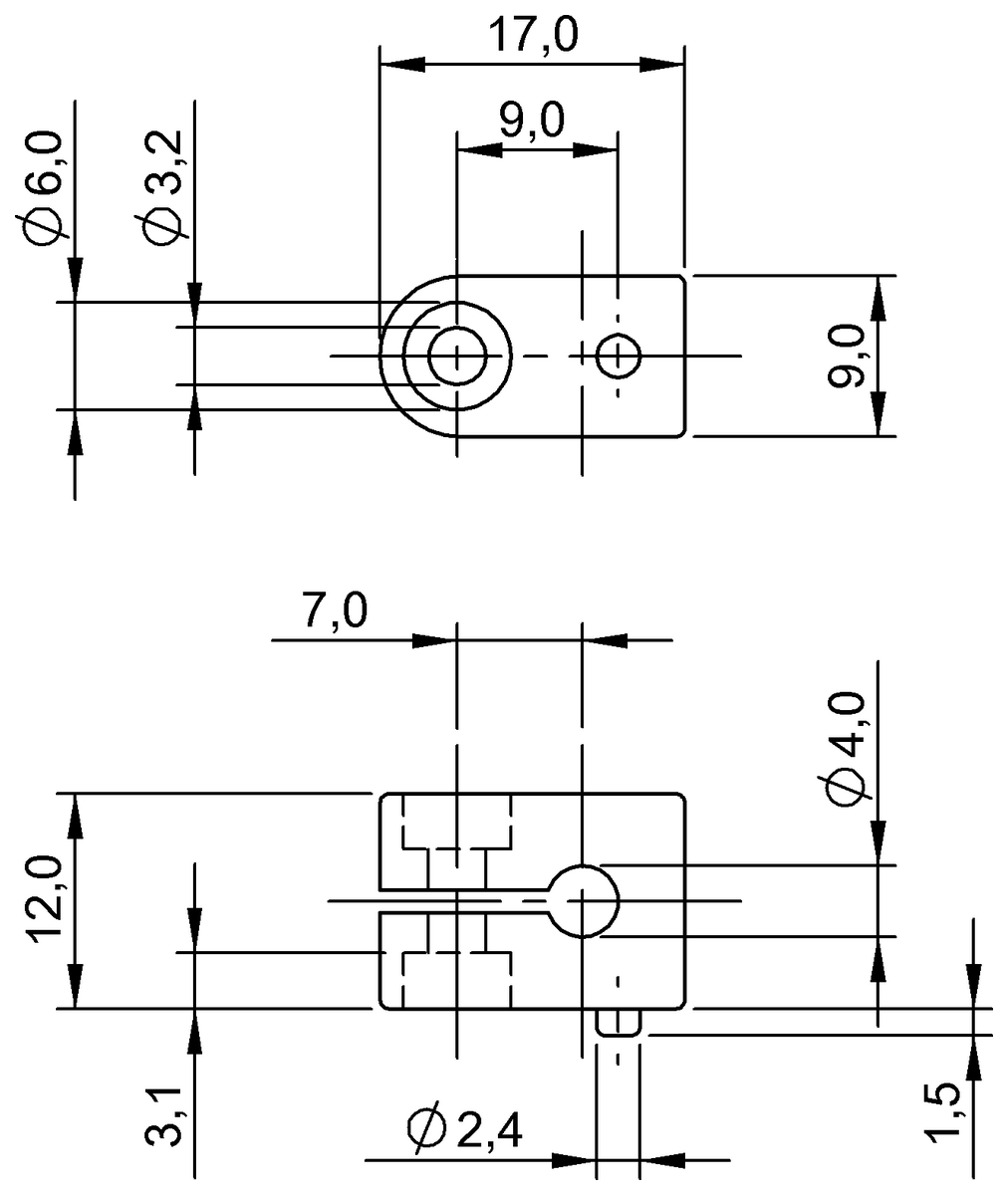BAM0094 - BES 04,0-KB-1 (Evrensel braketler) - Görsel 2