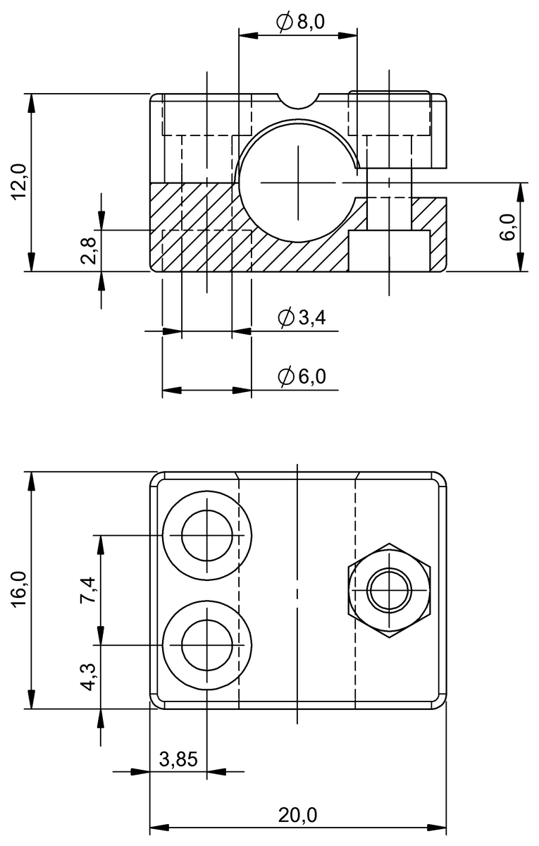 BAM00A5 - BES 08,0-KB-3 (Evrensel braketler) - Görsel 2